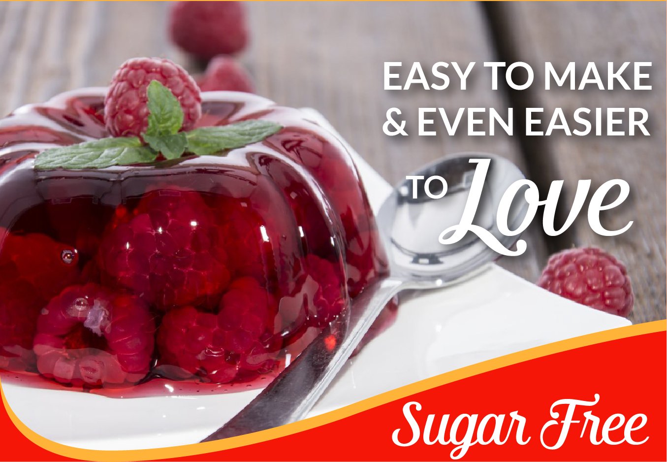 Royal Cherry Gelatin set in the fridge, ready to enjoy.