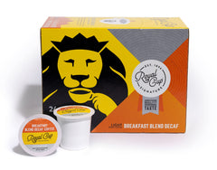 Royal Cup Signature breakfast blend decaf capsules 24-pack ready for daily use