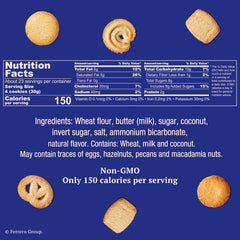 Royal Dansk butter cookies in multiple shapes, delivering a buttery crunch in every bite.