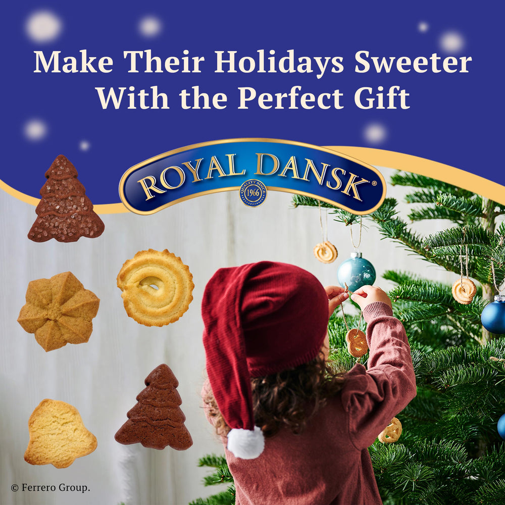 Royal Dansk butter cookie close-up highlighting crisp texture