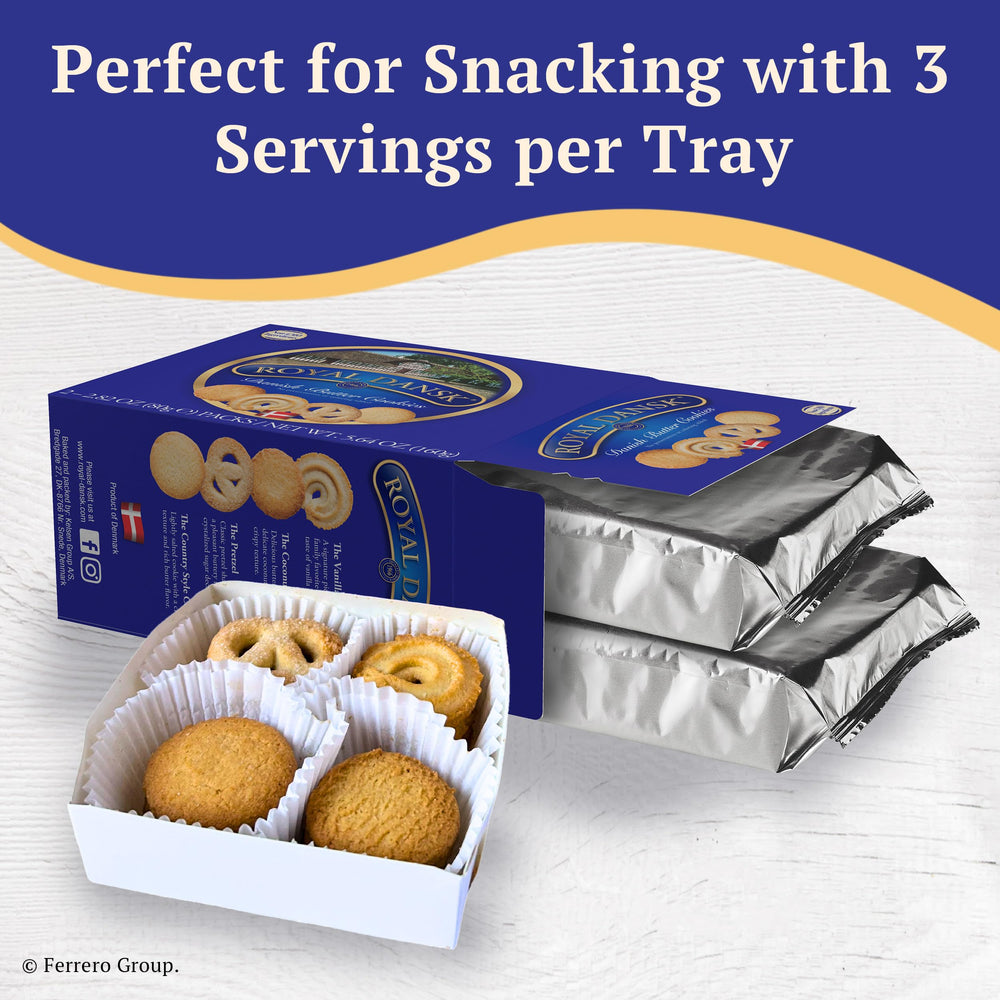 Royal Dansk coconut-style cookie emphasizing tropical notes.