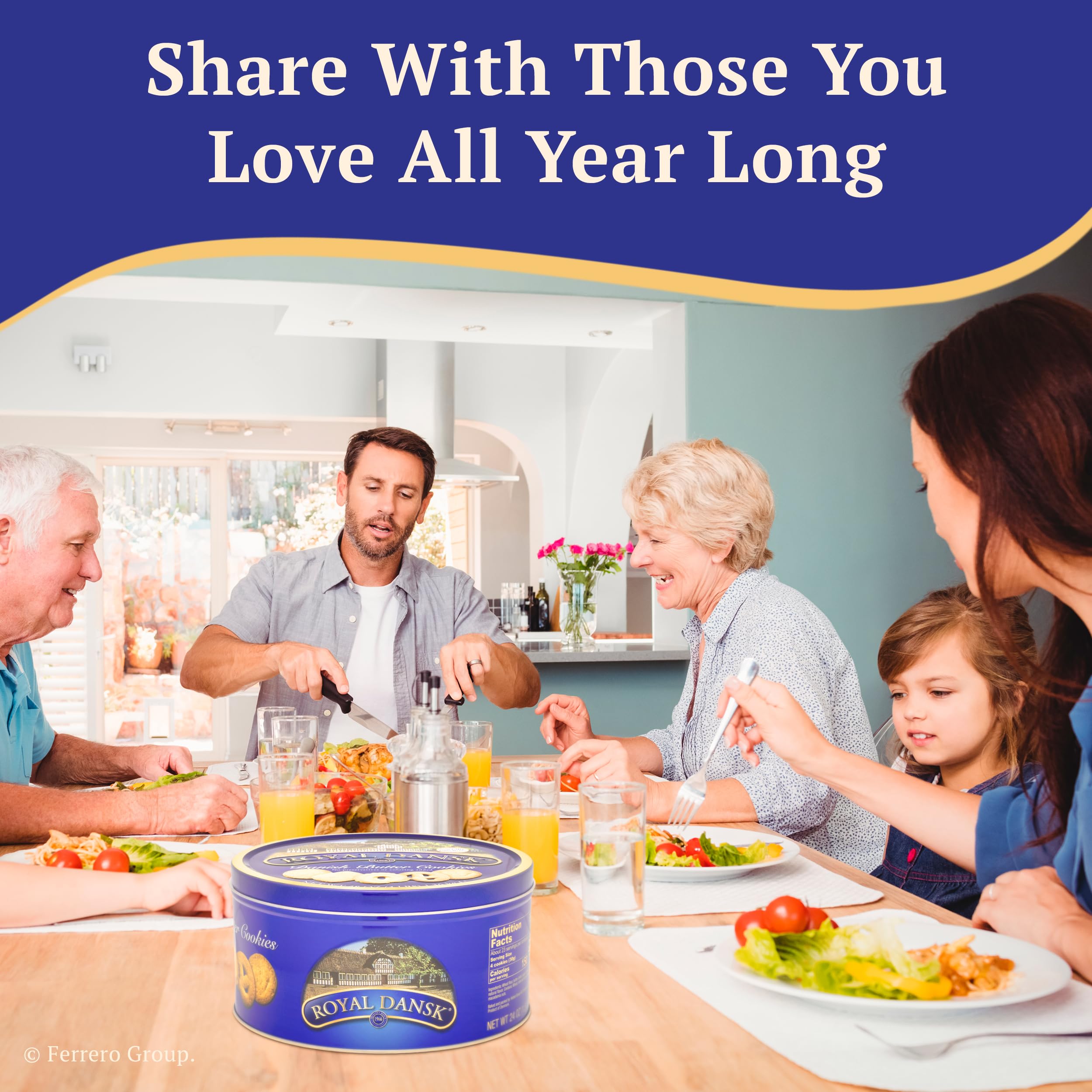 Royal Dansk country style cookies pair well with coffee and holiday hosting.