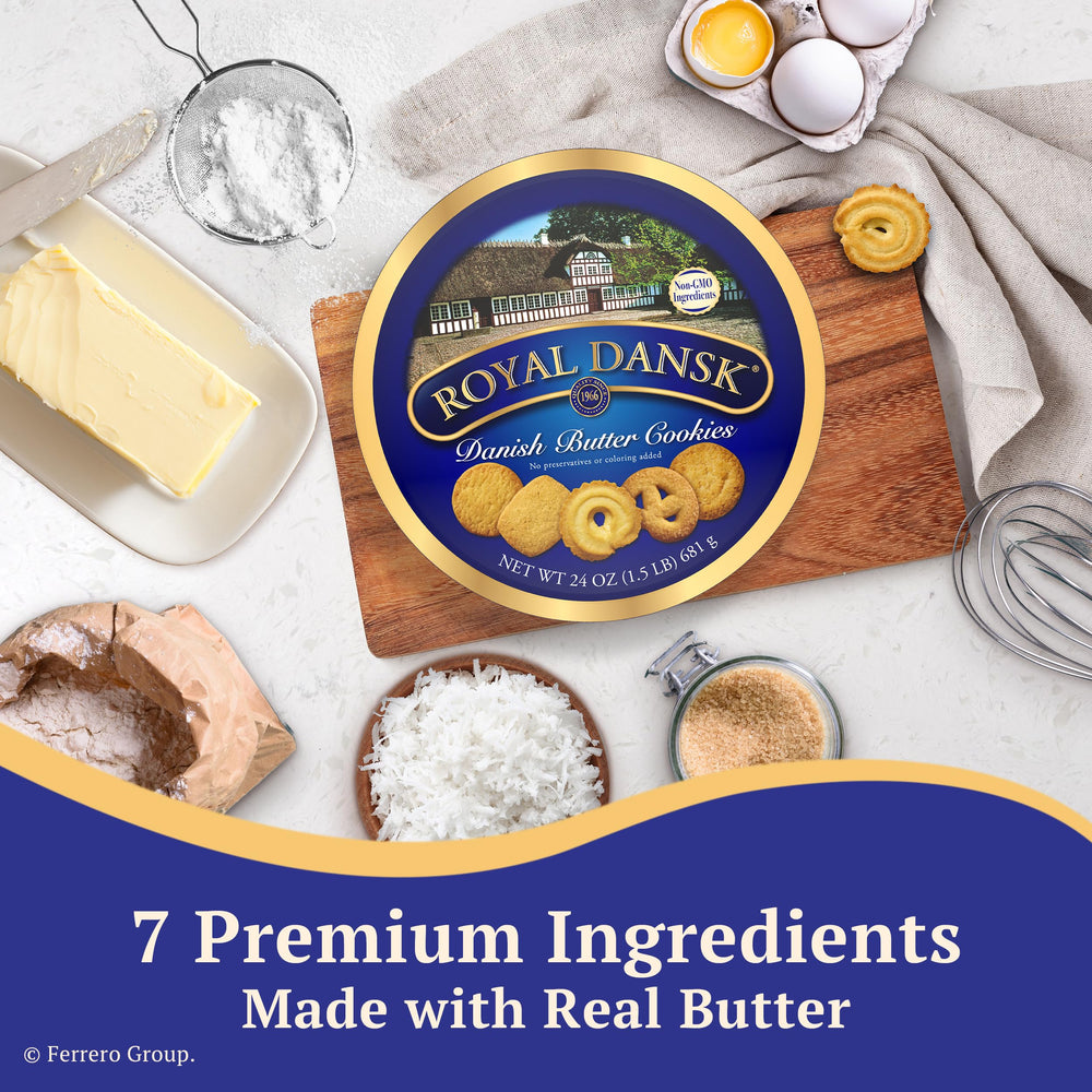 Royal Dansk Finnish style cookies bring a refined Danish tradition to snacking moments.