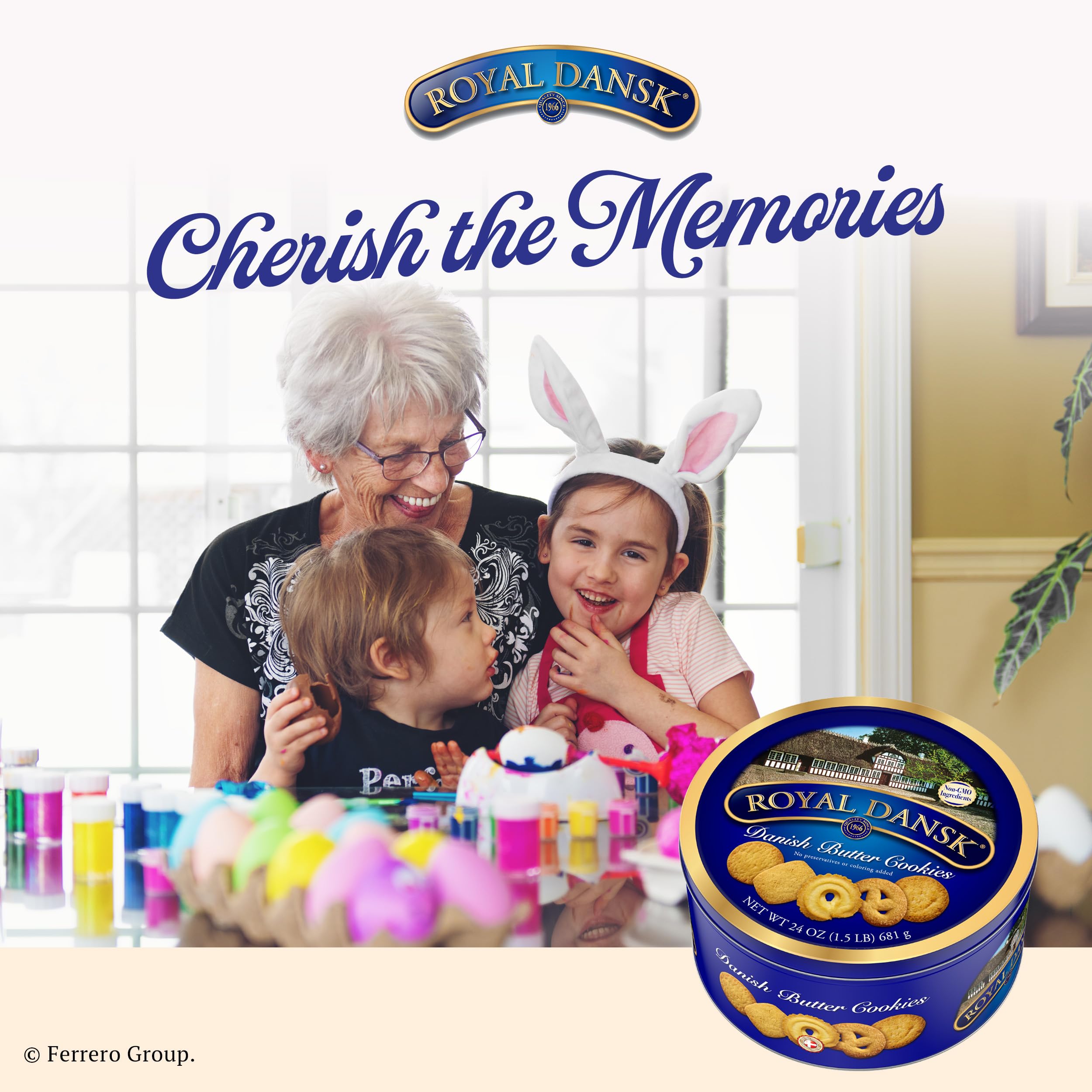 Royal Dansk pretzel style cookies add a playful crisp texture to dessert platters.