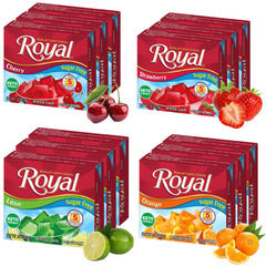 Royal Gelatin strawberry cups are a sugar-free, keto-friendly dessert option.