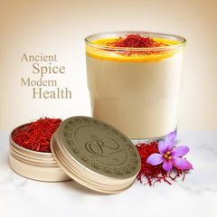 Royal Gold Saffron paella scene offers a radiant saffron glow in a savory dish.