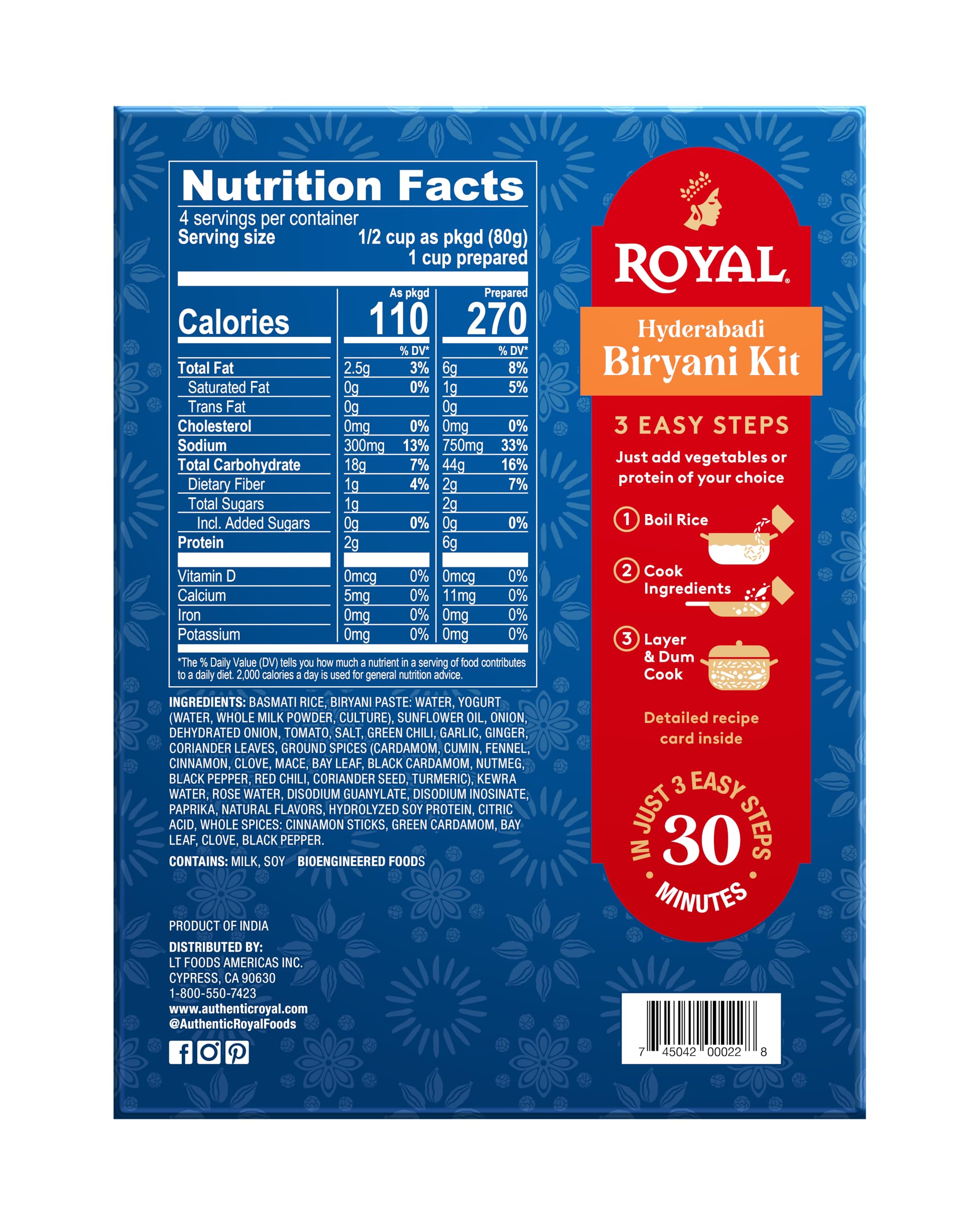 Royal Hyderabadi Biryani Kit paste image highlighting fragrant biryani paste for rich flavor