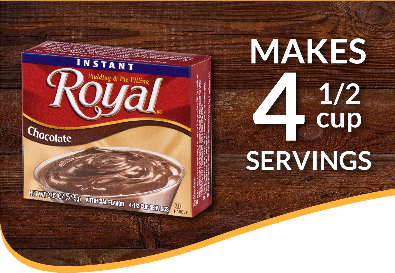 Royal Instant Pudding Chocolate pie filling ready for layered desserts.