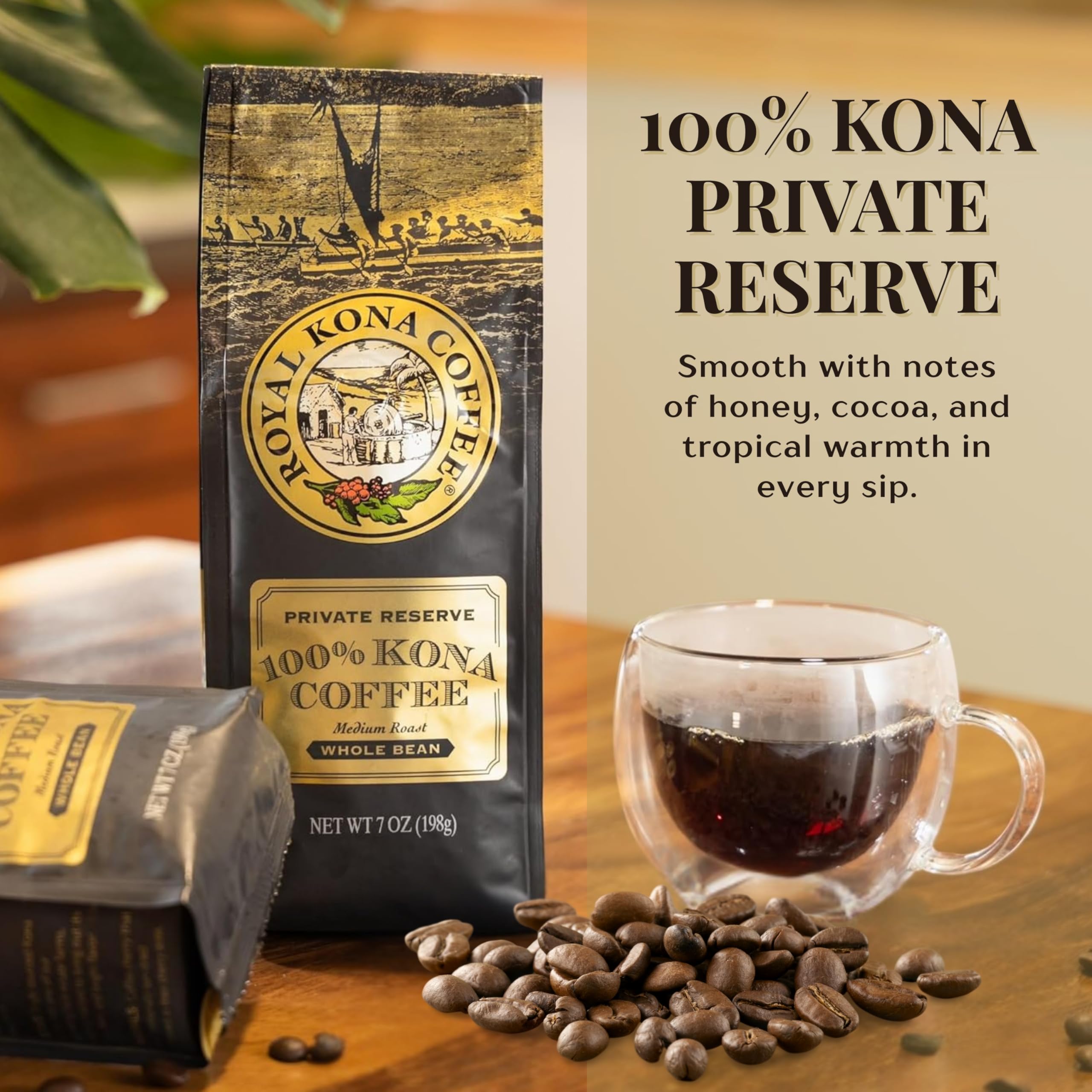 Royal Kona Coffee Kona farm harvest – sun-kissed beans delivering authentic Hawaiian character.