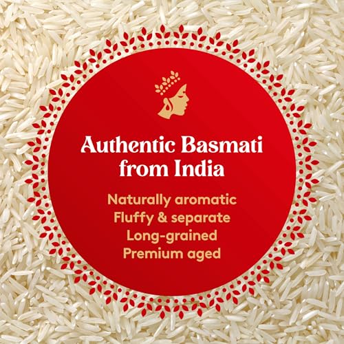 Royal Organic Basmati Rice bag on counter; certified organic grains for everyday cooking.