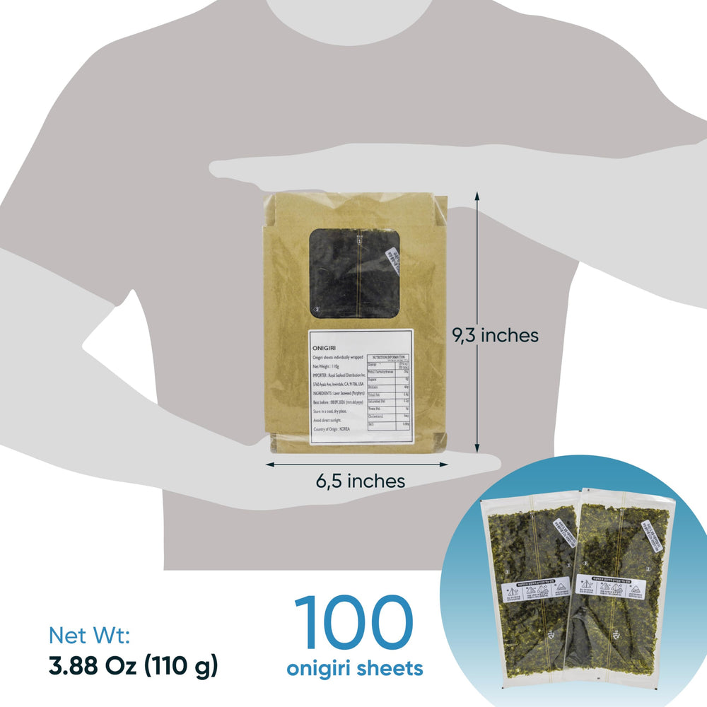 Royal Seafood Distribution organic seaweed sheets ideal for quick, healthy wraps.