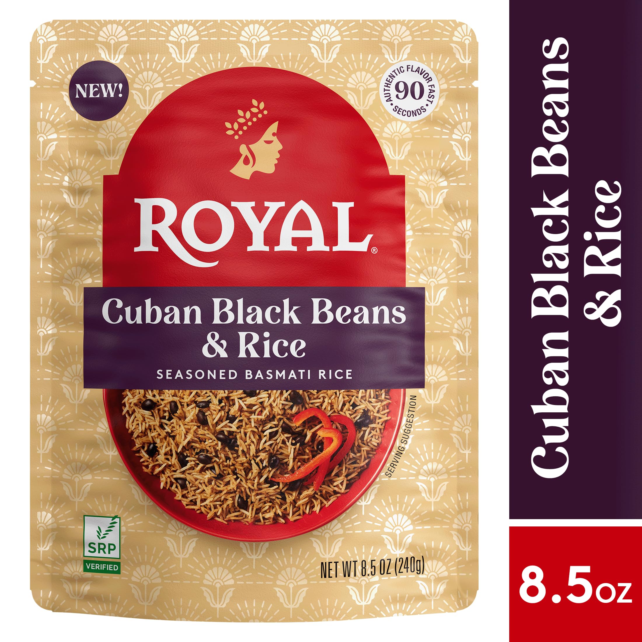 Royal six-pack 8.5 oz packaging keeps pantry stocked.