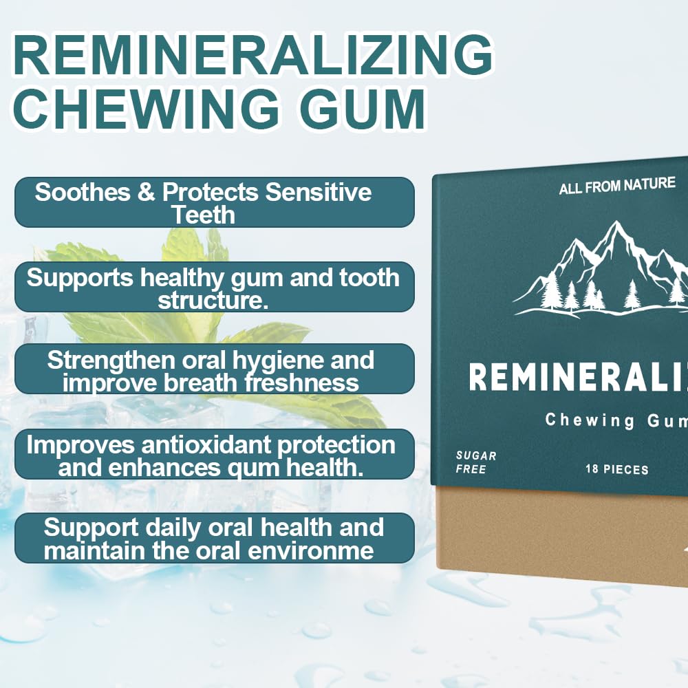 Royalee remineralizing gum delivers long-lasting fresh breath during work.