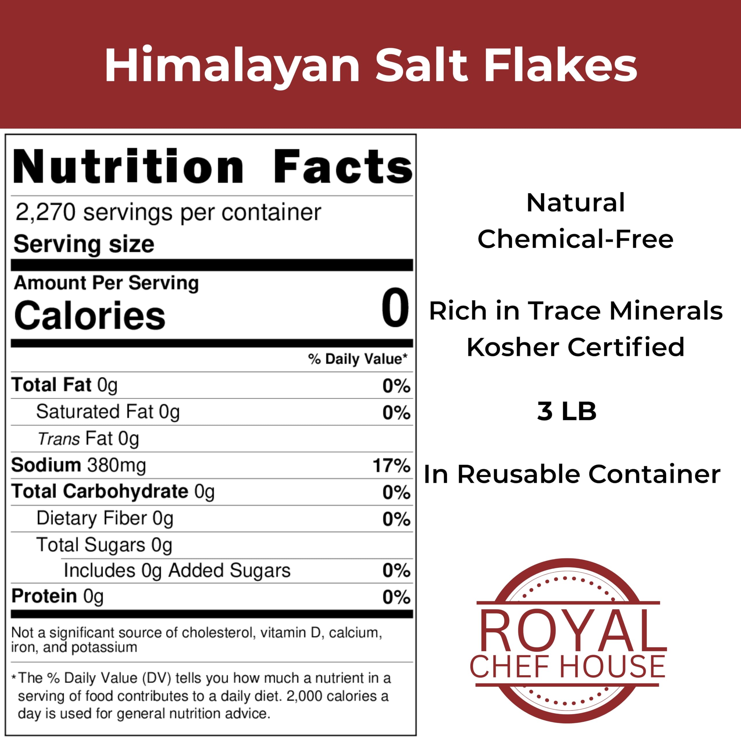 RoyalHouse salt flakes close-up highlighting pink mineral-rich crystals for clean flavor.