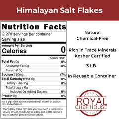 RoyalHouse salt flakes close-up highlighting pink mineral-rich crystals for clean flavor.