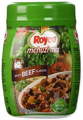 Royco Mchuzi Mix beef stew ready dish depicts rich aroma and family-friendly dinner potential.