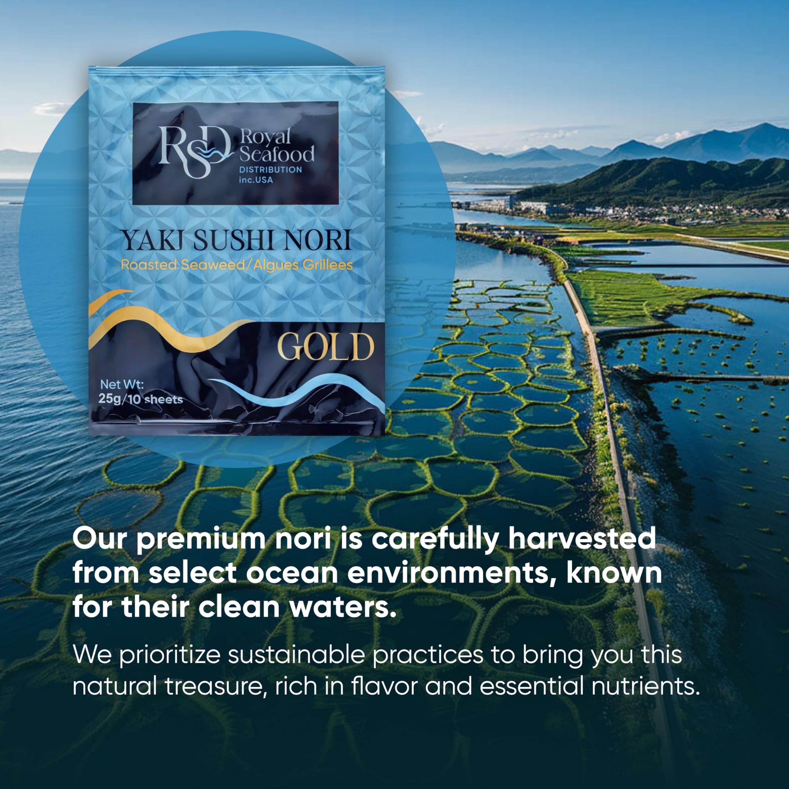 RSD Vegan gluten-free nori for healthy snacking.