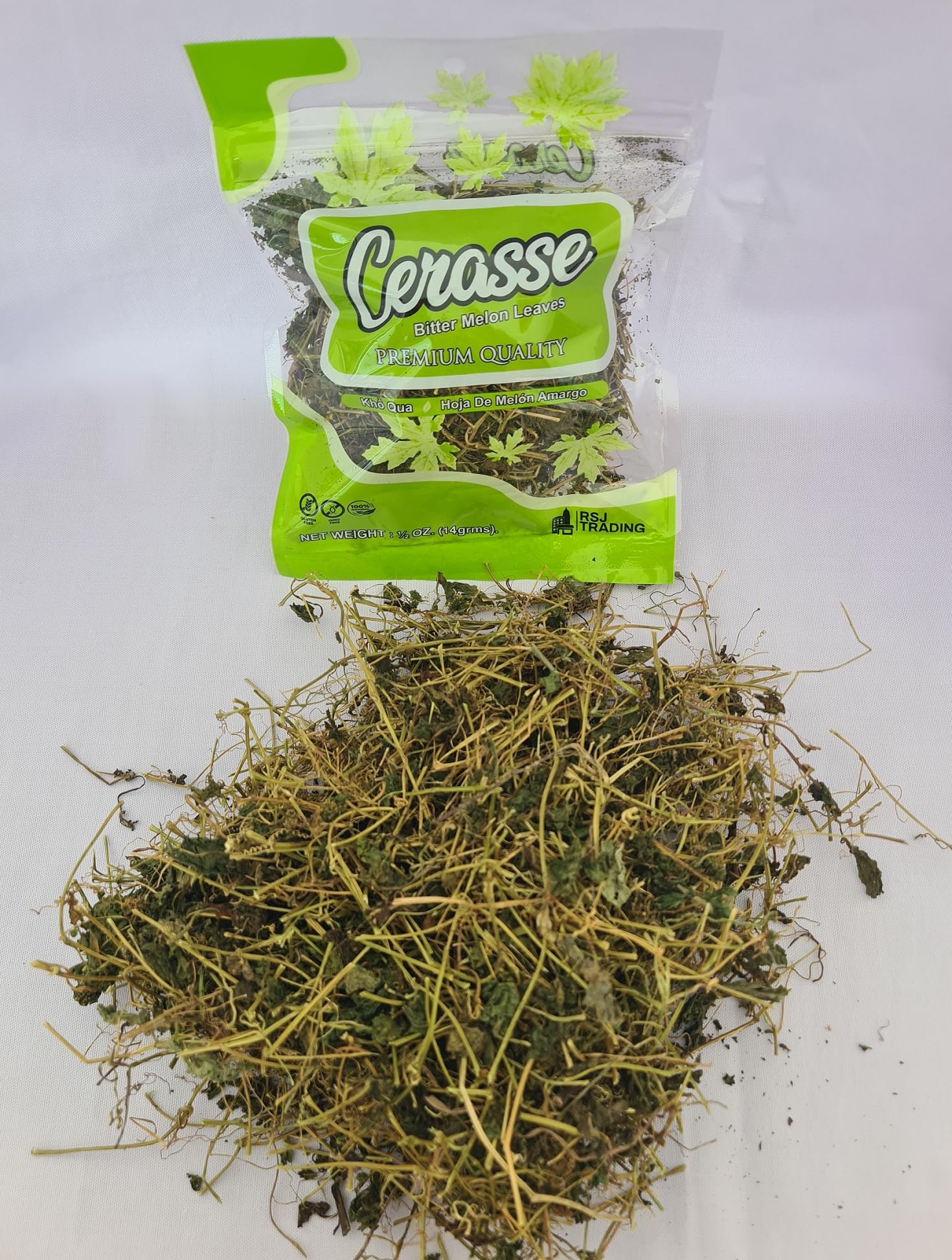 RSJ Sun-dried Cerasse Tea leaves delivering authentic flavor.