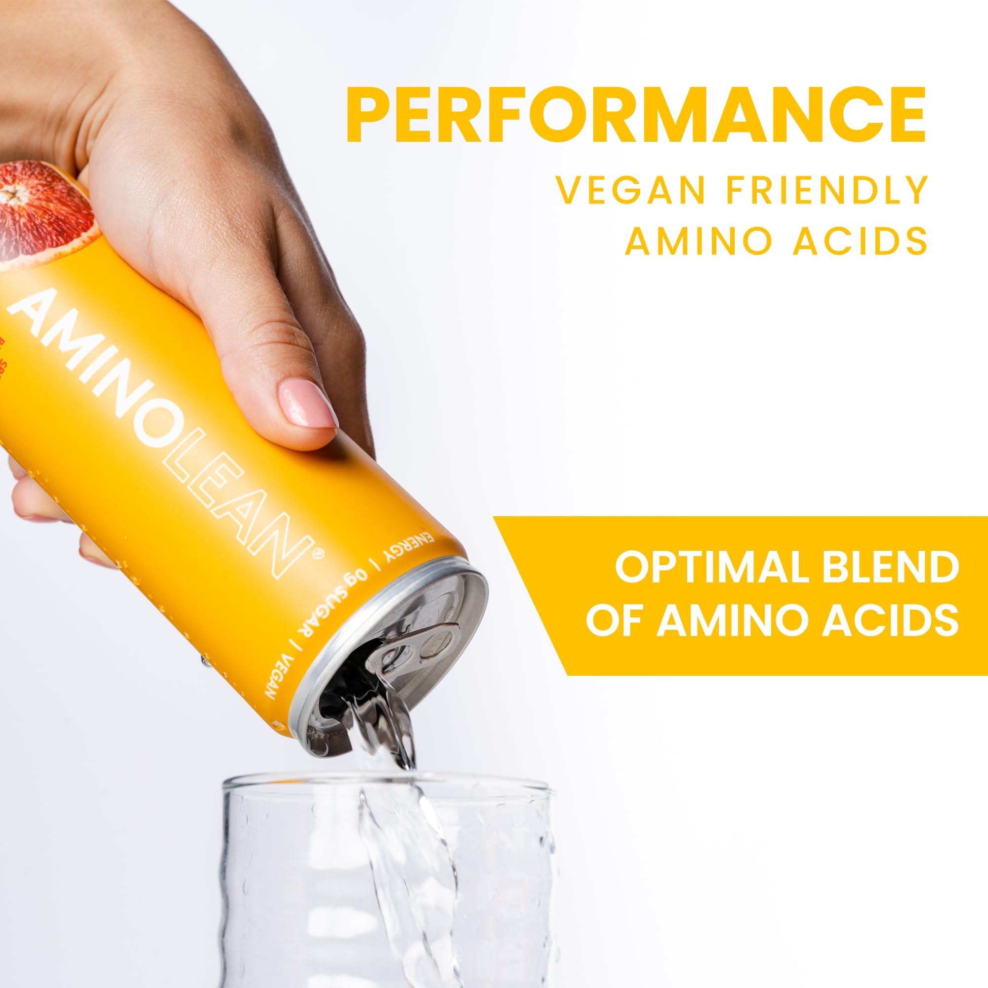 AminoLean kitchen scene as a quick, low-calorie boost option