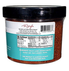 Rub with Love salmon rub plated salmon with savory herbs.
