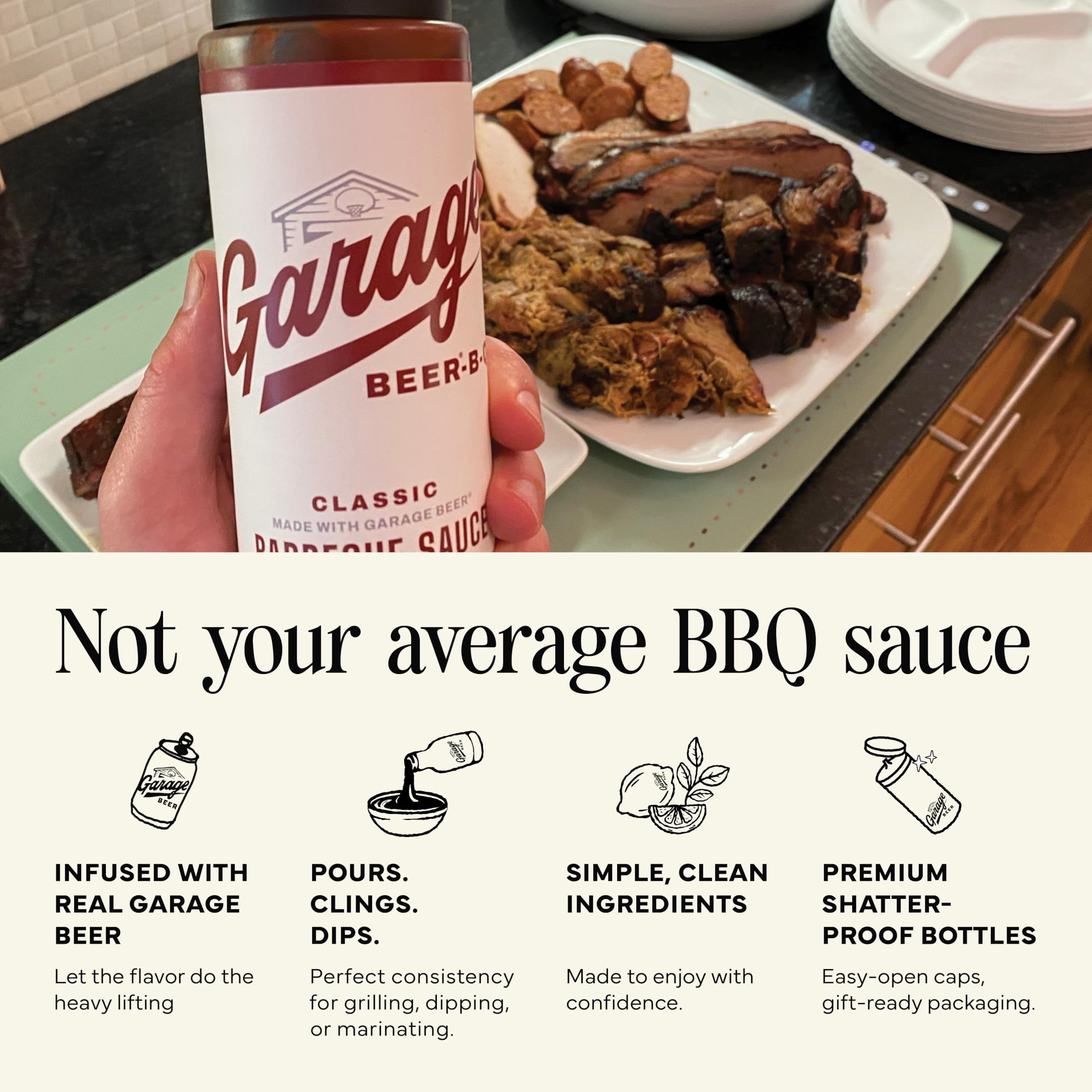 Rufus Teague Garage Beer Sauce gift pack ready for holiday gifting.