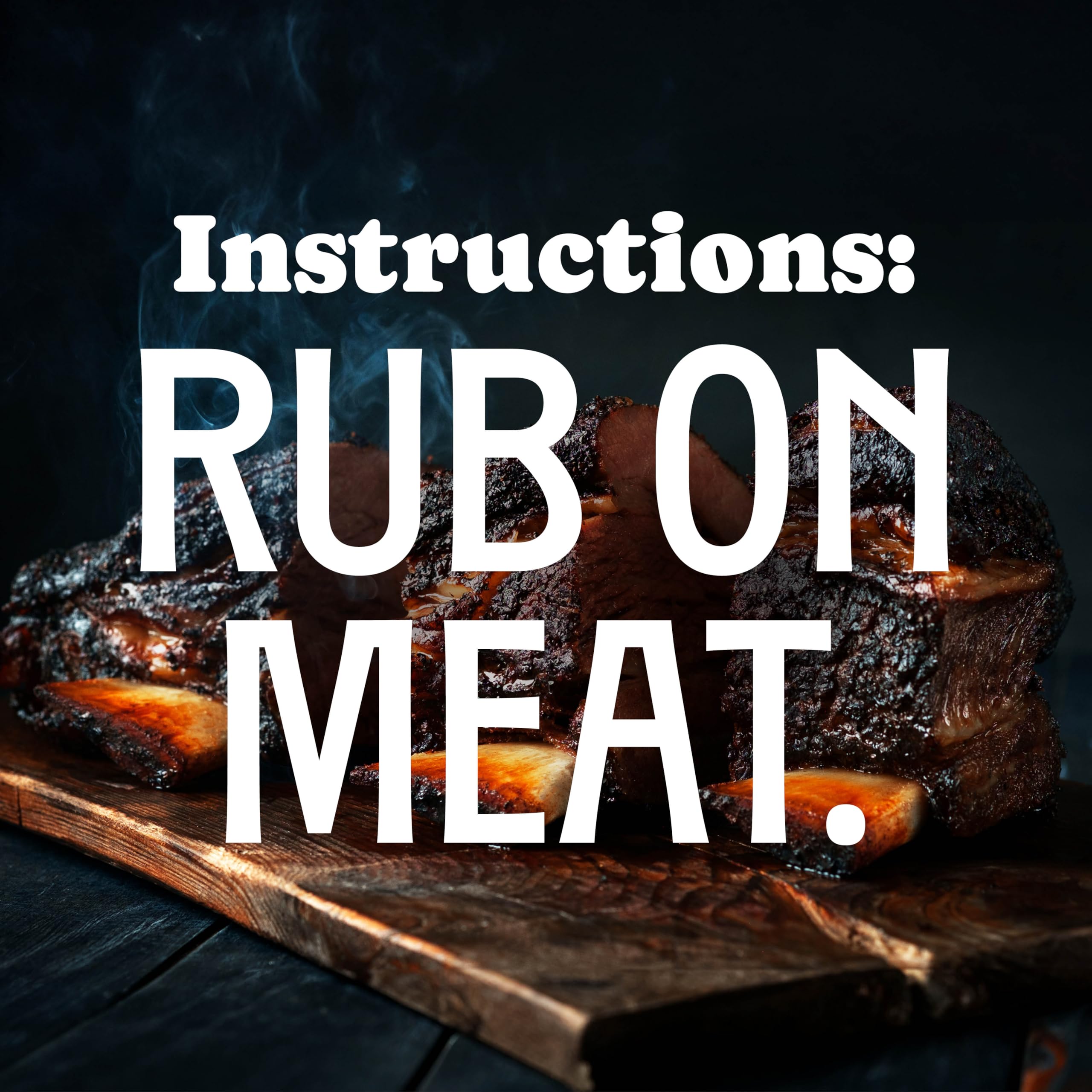 Rufus Teague Meat Rub on beef ribs for a flavorful bark.