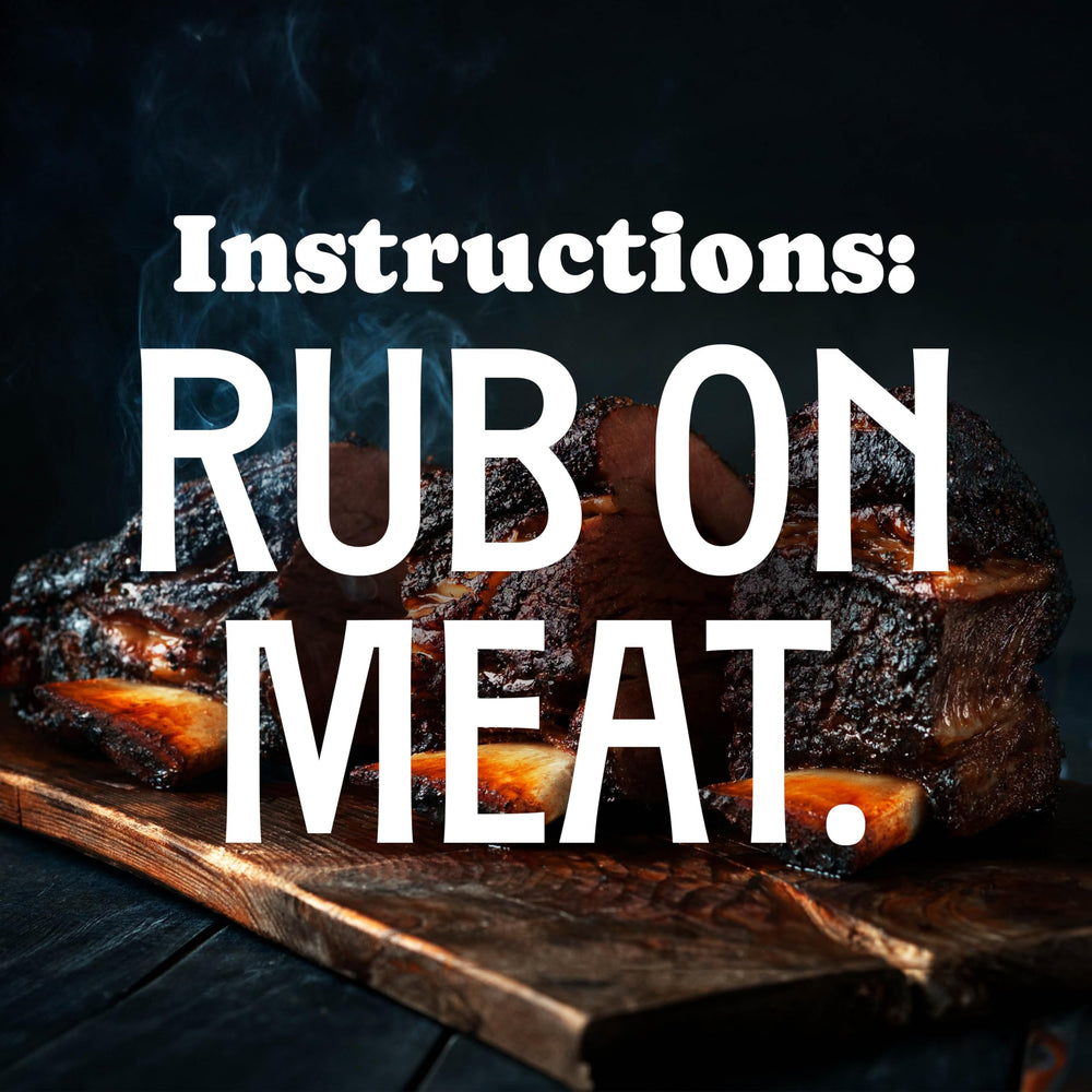 Rufus Teague Meat Rub on beef ribs for a flavorful bark.
