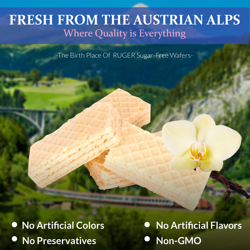 RUGER Sugar-Free Vanilla Wafers nutrition-conscious choice for mindful snacks.