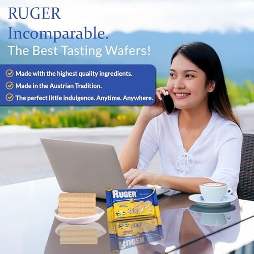 Ruger Wafers crispy wafer texture closeup for a crunchy bite