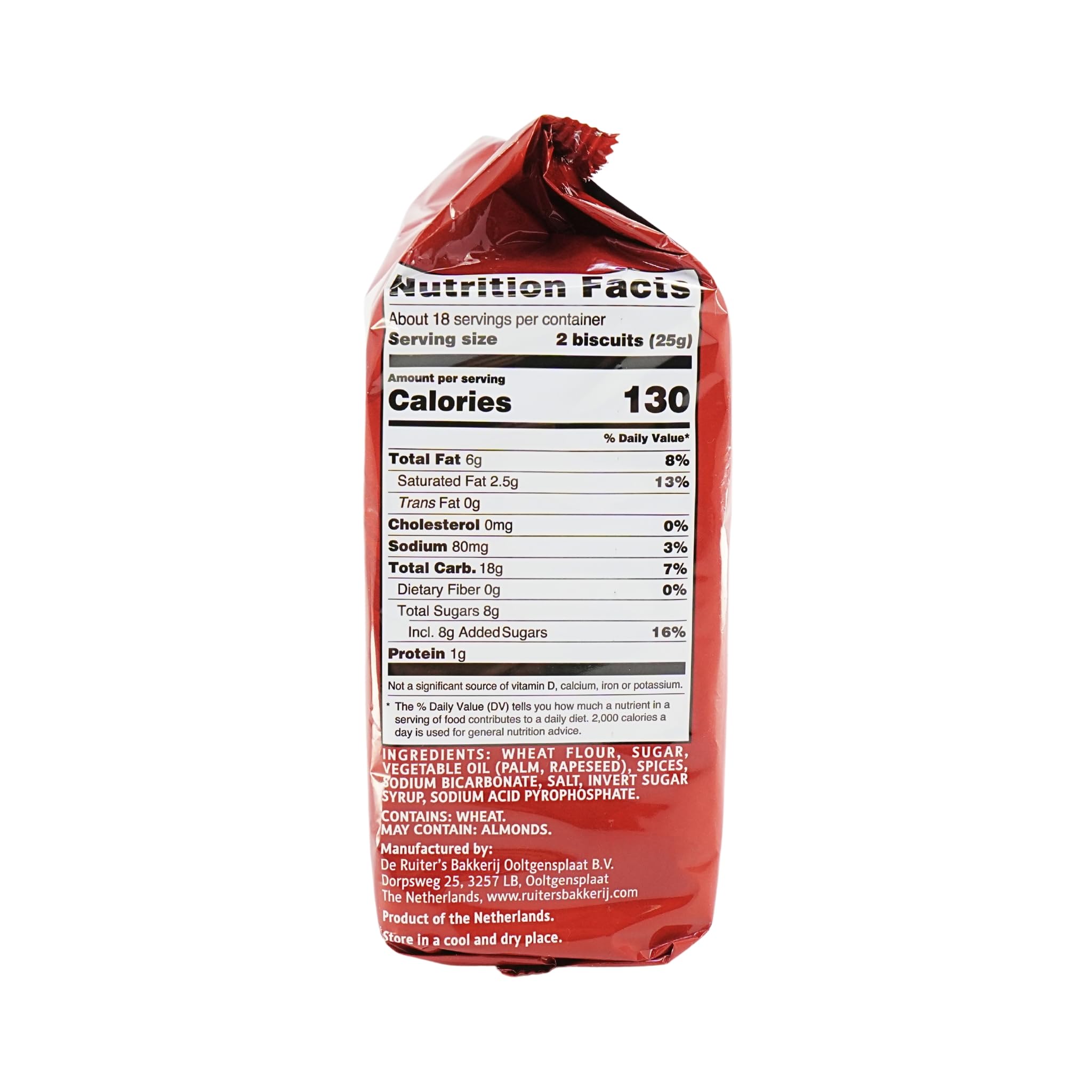 Ruiter Banket Speculaas spice detail highlighting warm Dutch gingerbread aromas.