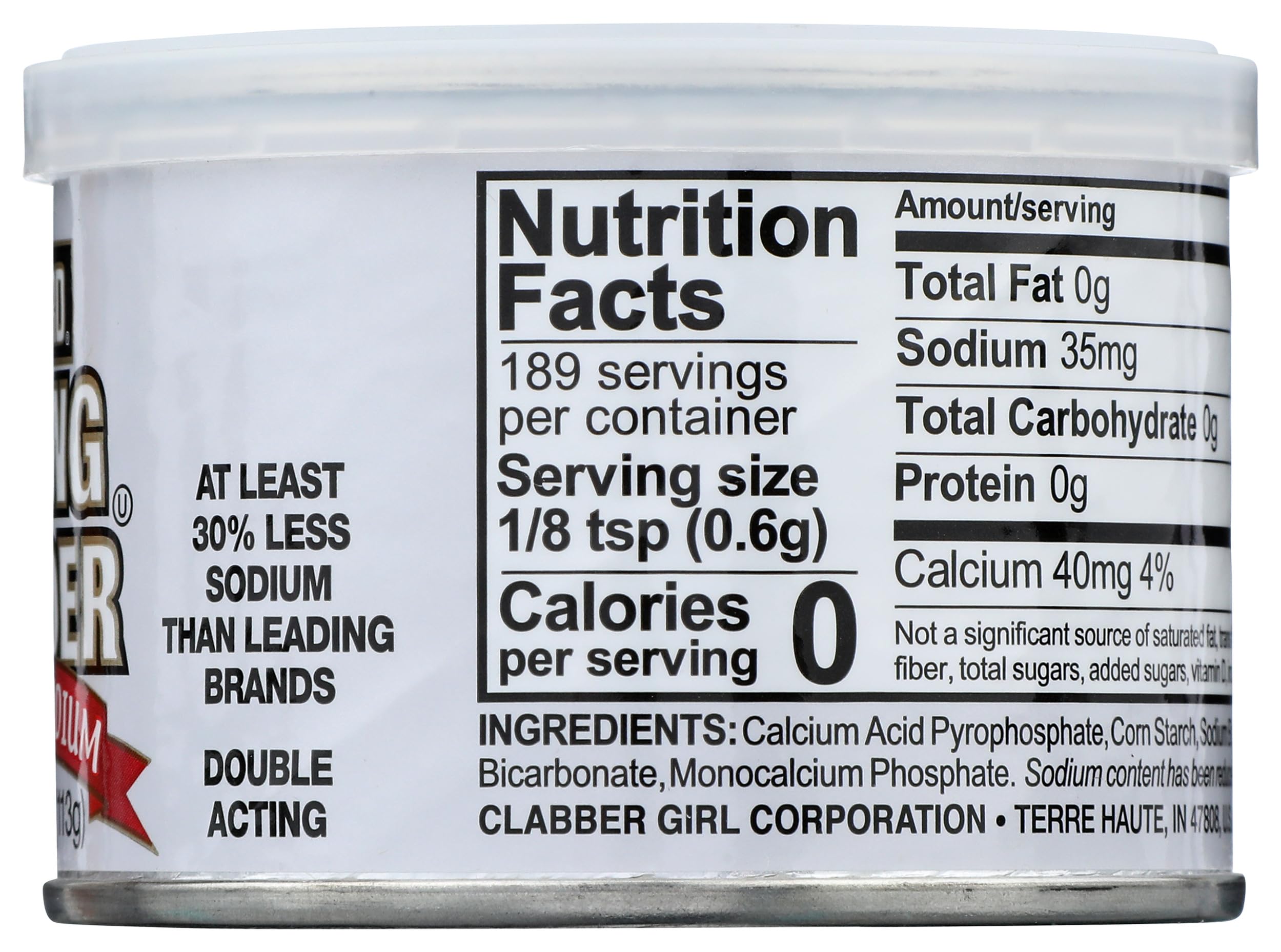 Bowl of batter rising with Rumford reduced-sodium baking powder
