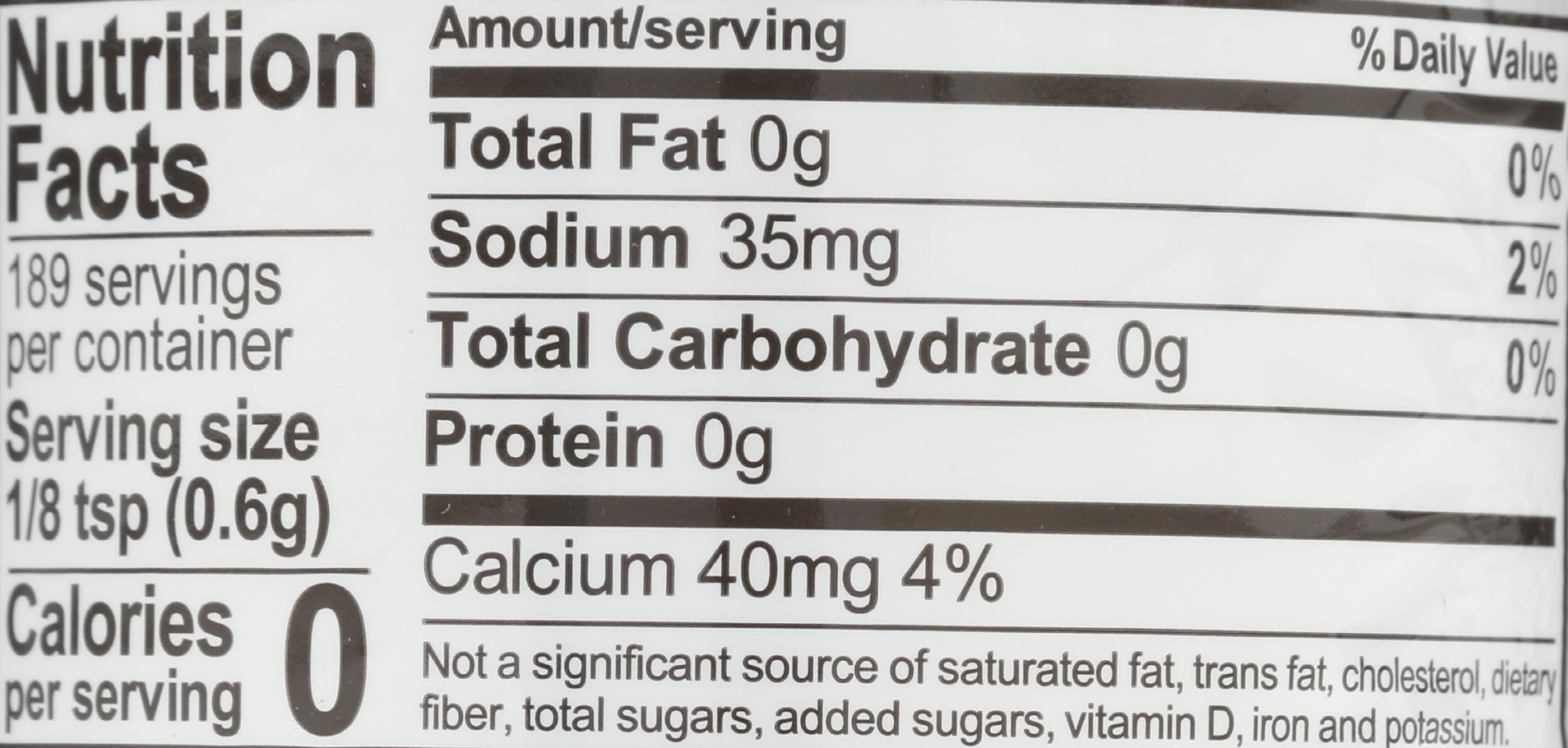 Gluten-free label on Rumford reduced-sodium baking powder