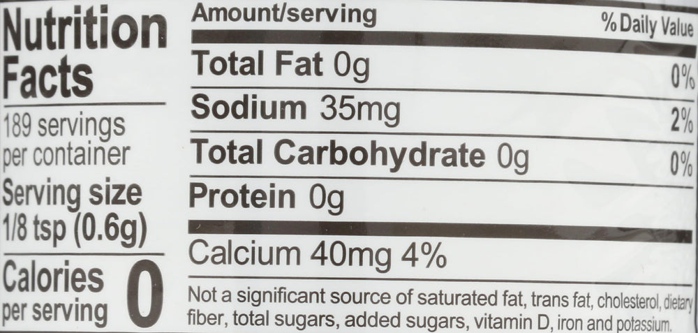 Gluten-free label on Rumford reduced-sodium baking powder