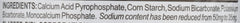 NON-GMO seal on Rumford reduced-sodium baking powder