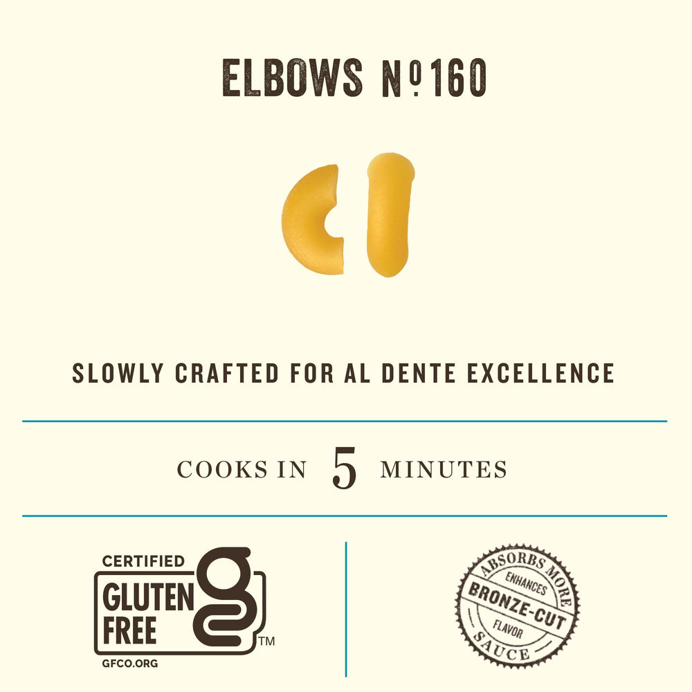 Rummo gluten-free ingredients graphic shows brown rice and corn blend.