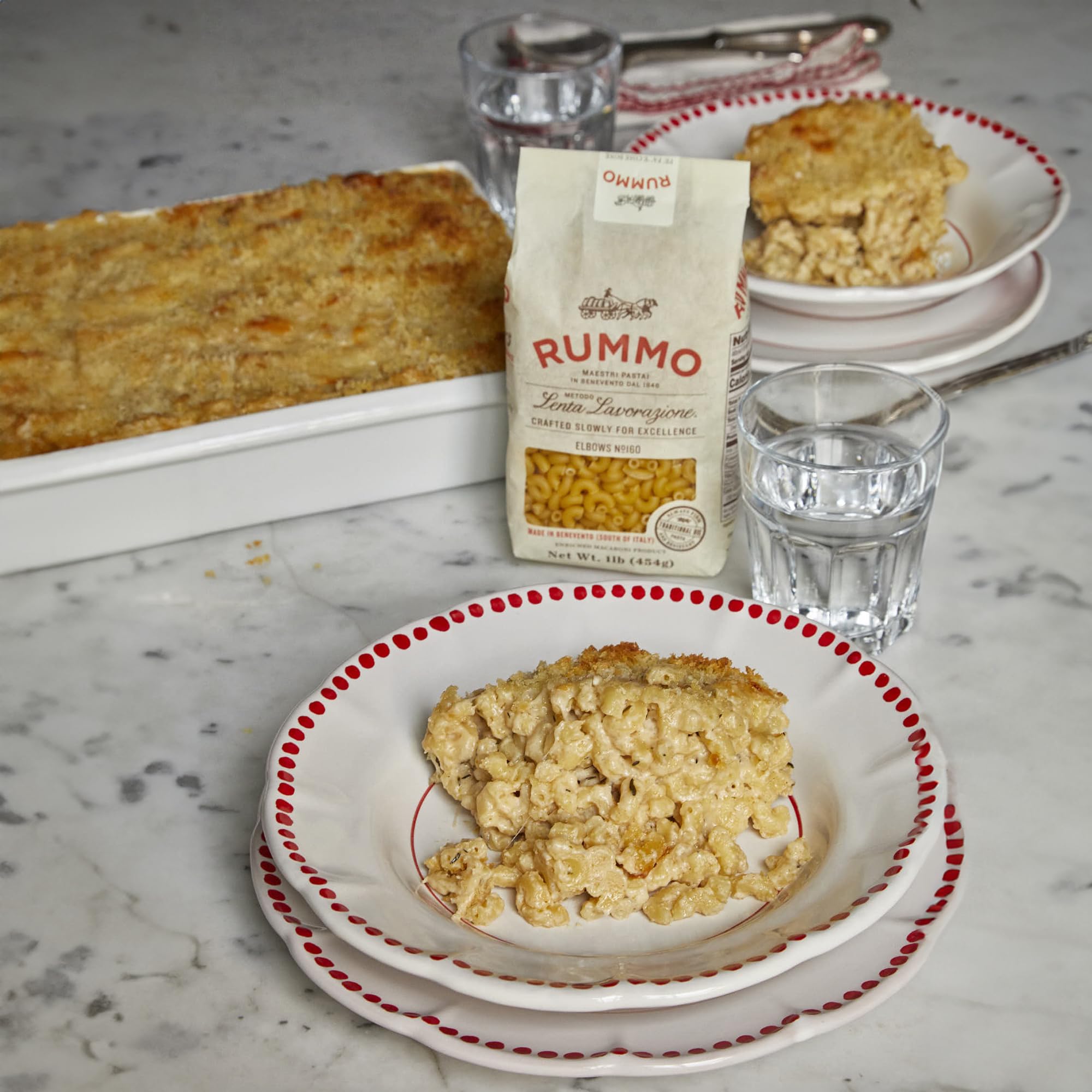 Rummo Elbows Pasta N.160 made in Italy in Bevento, crafted quality.