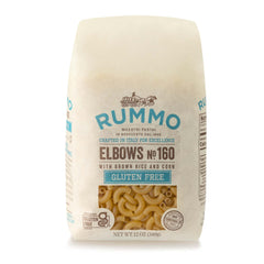 Rummo gluten-free elbow pasta N.160 pack of five 12-ounce bags for gluten-free meals.