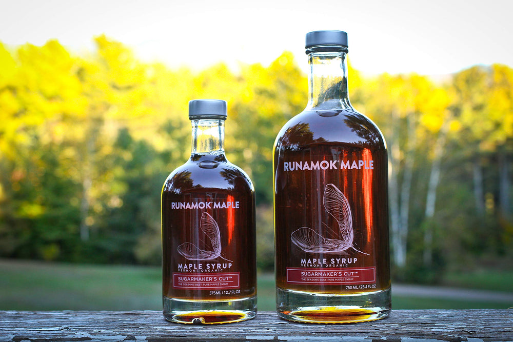 Runamok Sugarmaker's Cut being poured over pancakes for breakfast.