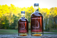 Runamok Sugarmaker's Cut being poured over pancakes for breakfast.