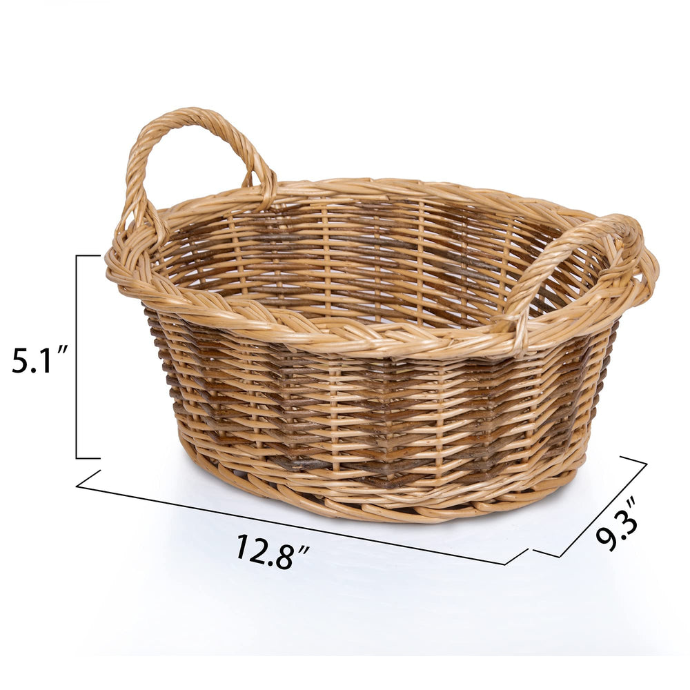 RURALITY small empty gift basket country-style design for versatile gifting.