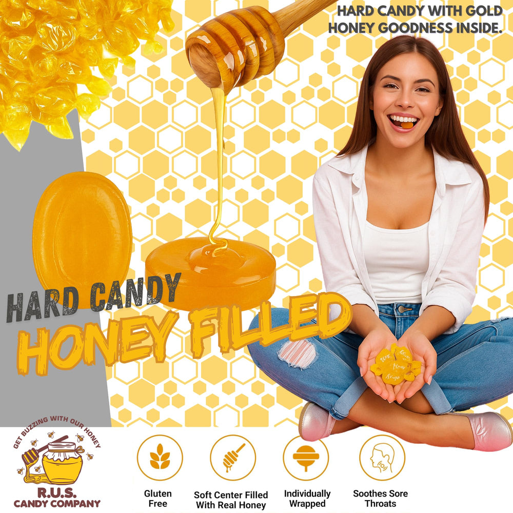 R.U.S. Candy bulk 1 lb bag shows about 90 pieces.