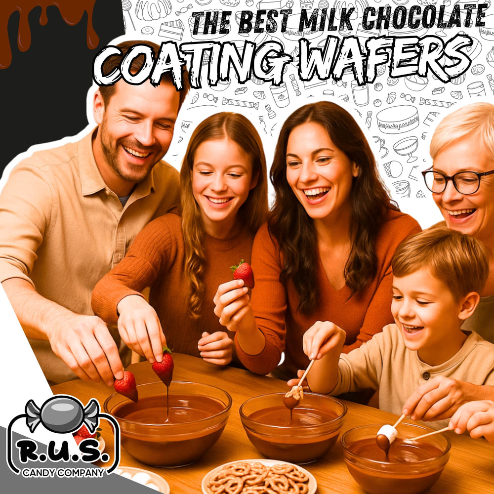 R.U.S. Candy kosher-certified milk chocolate wafers