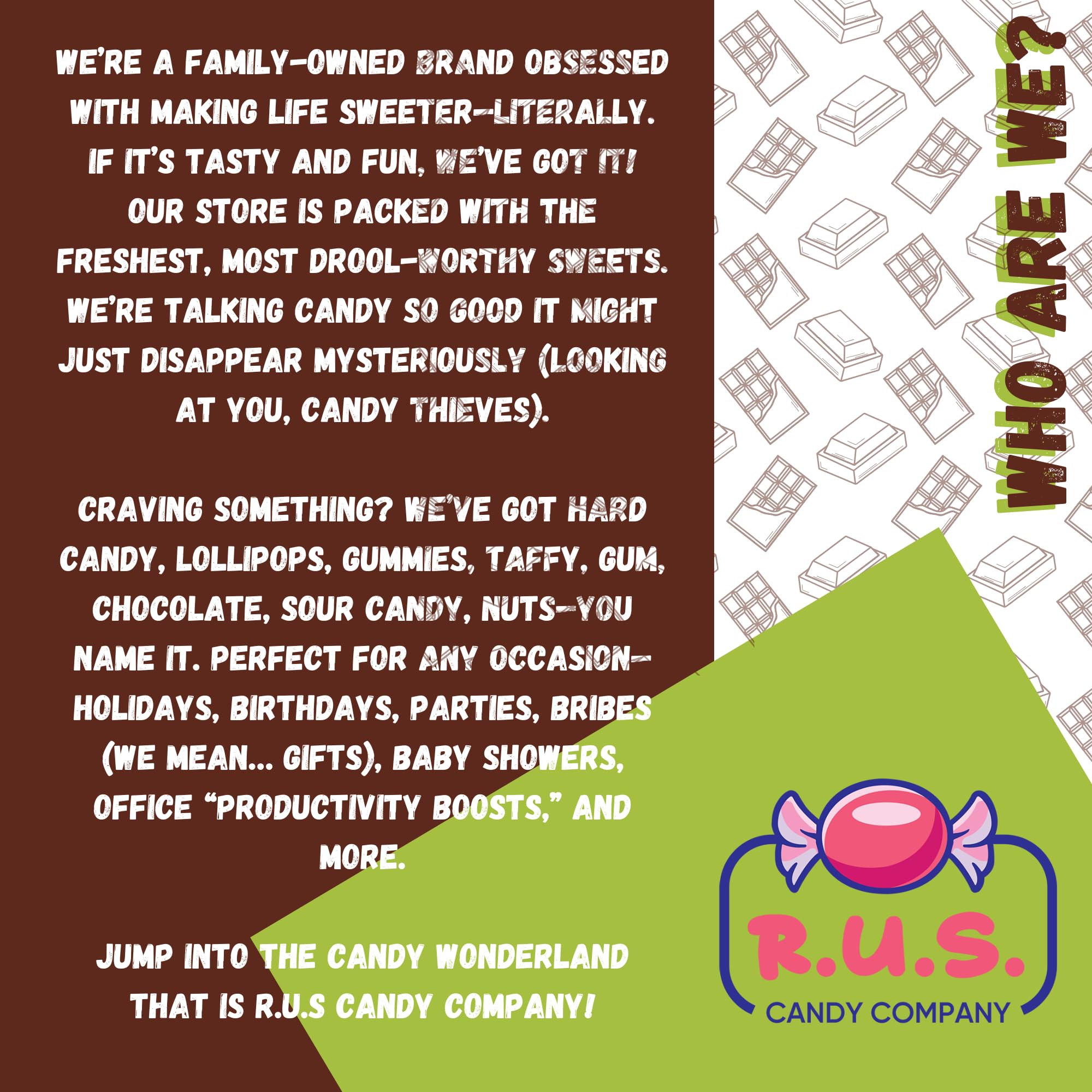 R.U.S. Candy premium quality from the USA, crafted for reliable taste