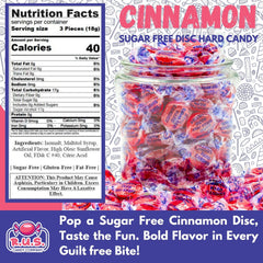 R.U.S. Candy cinnamon discs individually wrapped for easy on-the-go snacking.