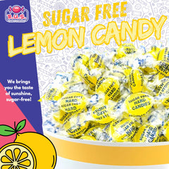 R.U.S. Candy freshness-sealed lemon candy pack preserves flavor.