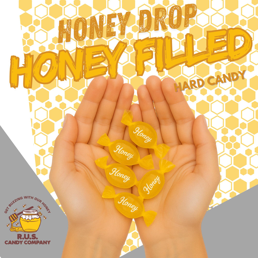 R.U.S. Candy honey shells in a dish ready to share.