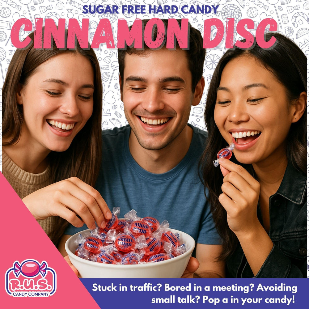 R.U.S. Candy individually wrapped pieces for on-the-go snacking.