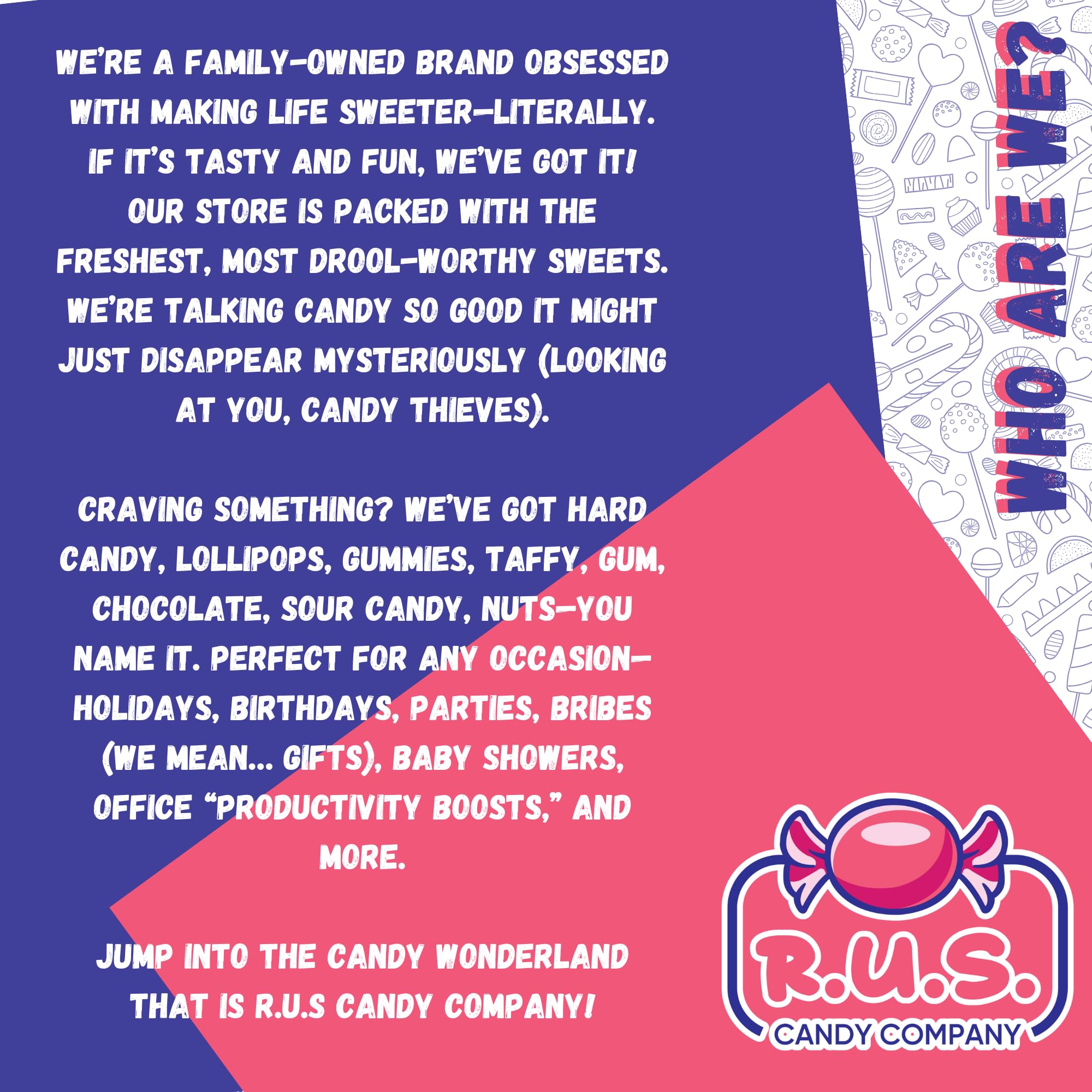 R.U.S. Candy Office Snack Candy on a desk setup