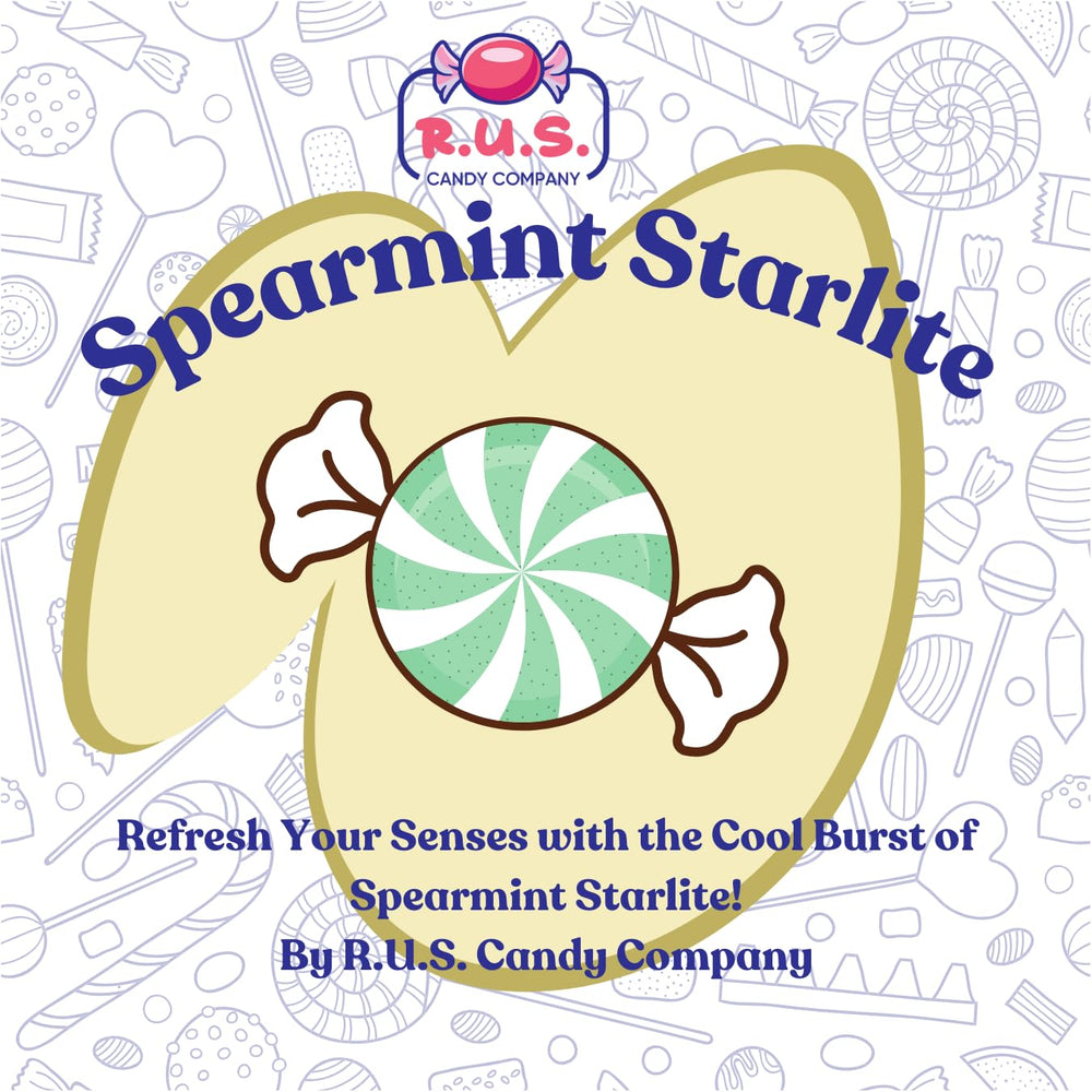 Gift box of R.U.S. Candy Spearmint Starlite for holidays