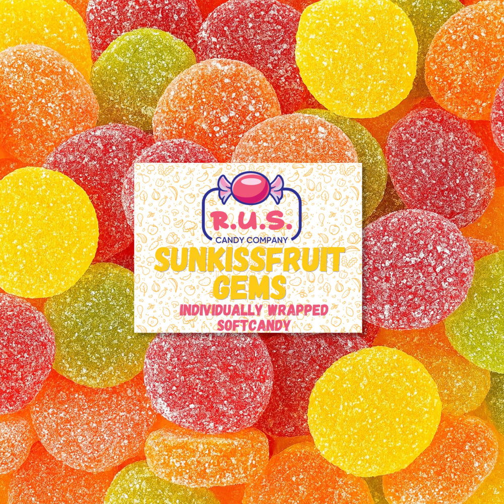 R.U.S. Candy SunkissFruit Gems bulk bag, vibrant flavors for parties